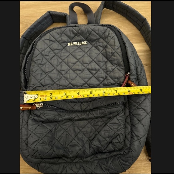 MZ Wallace Mini Backpack in Navy Blue - Picture 3 of 5